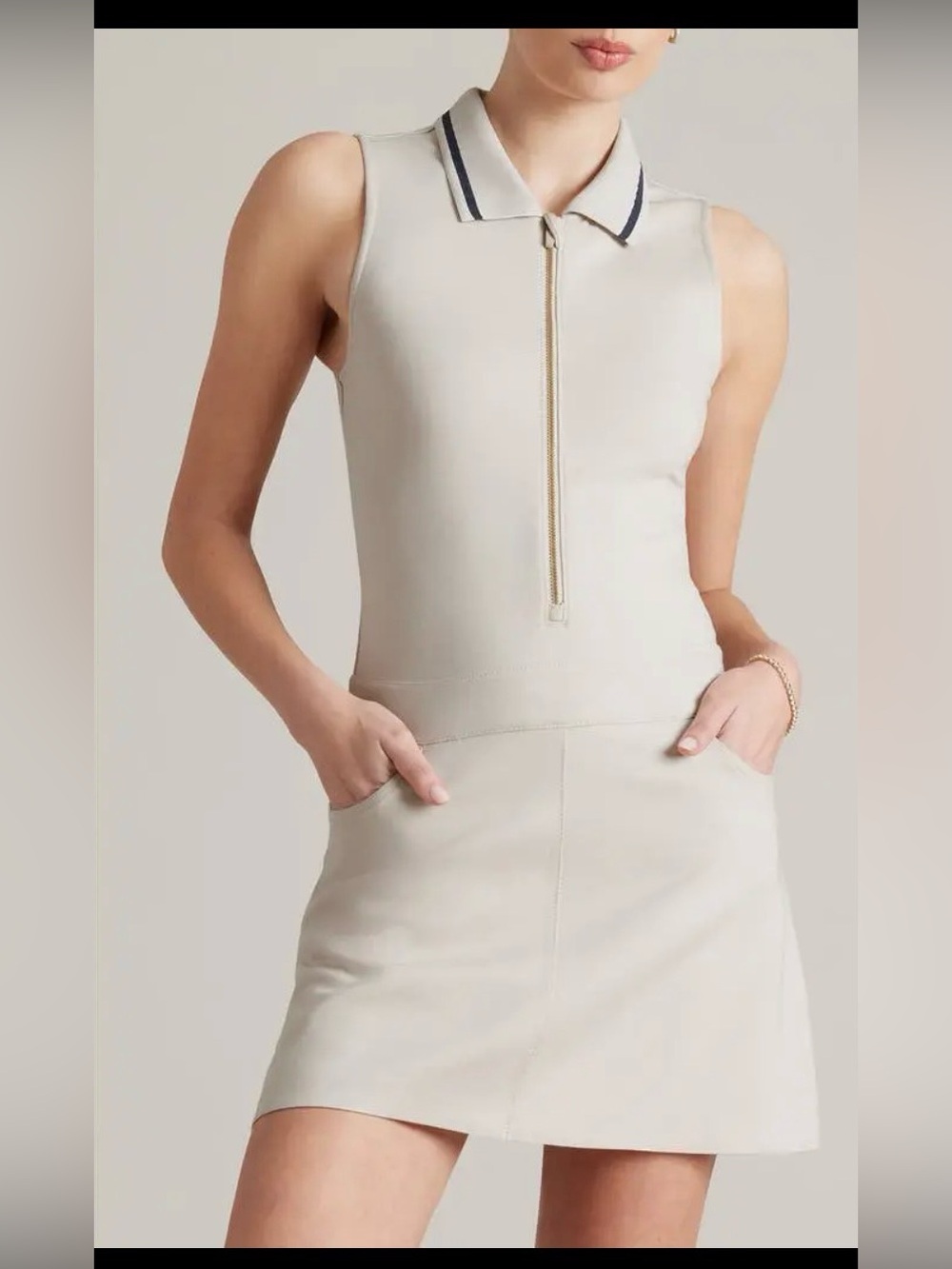 RHÔNE Pin Pointe Mini Dress (Flawed)